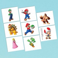 紋身貼紙 Super Mario (8張)